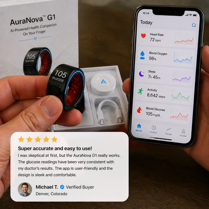 🔥The last two hours  and the number of places is limited🎉 75% OFF Launch Offer🏆Pryxo™ G1 Non-Invasive Smart Ring