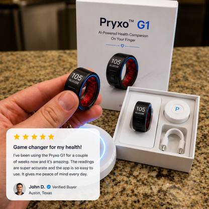 🔥The last two hours  and the number of places is limited🎉 75% OFF Launch Offer🏆Pryxo™ G1 Non-Invasive Smart Ring